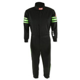 Black Suit Single Layer Kids X-Large Green Trim