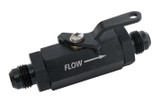 Shutoff Valve - #6an Male Black Finish