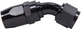 Hose End 45 Degree -10 Black
