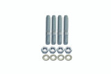 Carb Stud Kit 2in Long 4 pc Set White Zinc Steel