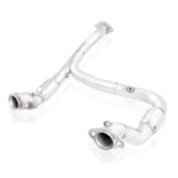 Down Pipe - 3 in Diameter - Stainless - Natural - Catalytic Converters Included - 3.5 L - Ford EcoBoost V6 - Ford Fullsize Truck 2015-20 - Each