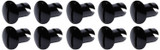 Oval Head Dzus Buttons .500 Long 10 Pack Black