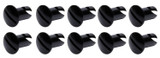 Oval Head Dzus Buttons .550 Long 10 Pack Black