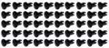 Oval Head Dzus Buttons .550 Long 50 Pack Black