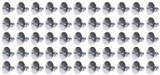 Large Head Dzus Buttons .500 Long 50 Pack