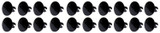 Large Head Dzus Buttons .500 Long 10 Pack Black