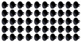 Large Head Dzus Buttons .500 Long 50 Pack Black