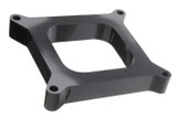 Carburetor Spacer - 0.5 in Thick - Open - Gasket / Hardware Included - Plastic - Black - Each