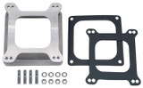 Carburetor Spacer - 2.125 in Thick - Open - Square Bore - Gasket / Hardware Included - Aluminum - Natural - Each