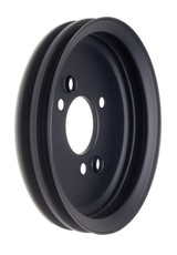 BBC SWP Crankshaft Pulley 2 Groove Black