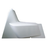 Arm Guard Large Kickout White Wedge