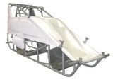 Sprint Car Kit B X-Wedge White Inside Rail Body