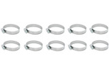 S.S. Worm Gear Clamps 4.56in to 5.51in 10 Pack