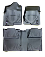 07-14 Silverado Front & Rear Floorliners Black