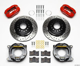Rear Brake Kit 57-62 Corvette Red Caliper