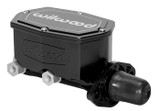 Master Cylinder Tandem Compact 1.12in Dia Black