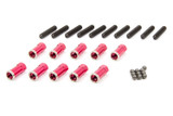 Nut - 3/8-16 in Thread - 1-3/4 in Long Studs - Steel Balls - Aluminum - Red Anodized - Winters Quick Change Gear Covers - Kit