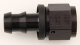 #6 Str Push-On Hose End Black
