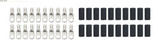 Ring Terminals 5/16in 6 Ga w/Heat Shrink 20pk