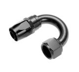 8AN Swivel Hose Ends Black 180