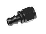 4AN Push Lock Hose End Str Black