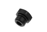 4AN/JIC Straight O-Ring Port Plug Black