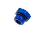6AN/JIC Straight O-Ring Port Plug Blue