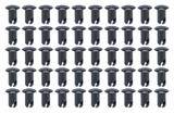 Oval Head Buttons .600 Long Black 50 Pack