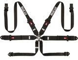 Harness 6-Pt 3in to 2in Hans Steel Black