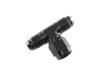 10AN  tee w/Female Swivel on Branch - Black