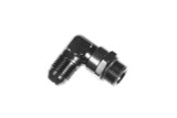 6an Male to 6an ORB Male Swivel 90-Deg Black