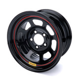 15x8 Wheel D-Hole Black