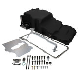 LS Low Profile Retrofit Black Oil Pan