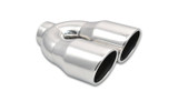 Dual 3.5in Round Stainless Steel Tips