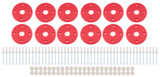 Scuff Plate Plastic Red 12-Pack MD3