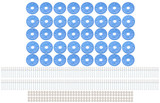 Scuff Plate Plastic Blue 40-Pack MD3