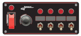 Ignition Panel Black w/ 4 Acc and Pilot Light