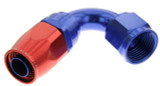 10AN 120 Degree Female Aluminum Hose End RD BLU