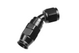 12AN 45 Degree PTFE Reusable Hose End Black
