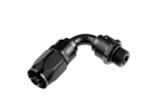 12AN 90Deg Hose End 12AN ORB Male End Black