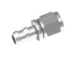 8AN Straight Push Lock Hose End Clear