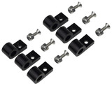 1/4in Black Aluminum Line Clamps 6/pkg
