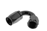 10AN 150Deg Female Alum Hose End Black