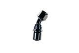 6AN 30Deg Crimp Hose End Black