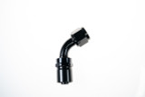 6AN 60Deg Crimp Hose End Black