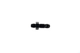 16AN STR Male Bulkhead Black