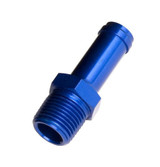 3/8in Hose to 1/4in NPT Male Straight Blue