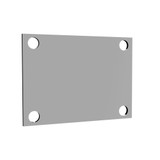 Low Profile Oval 4 Bolt Cover Plate