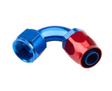 12AN 120Deg FM Hose End Aluminum Red Blue