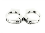 Billet Clamp 2.5 inch Silver 2 Pack
